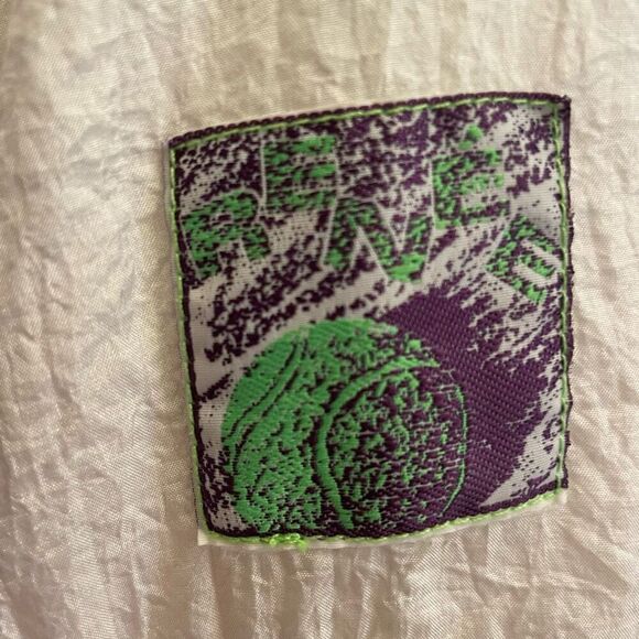Vintage Renee Fill Zip Tennis Windbreaker Jacket Women’s Size Medium Large - Picture 4 of 7